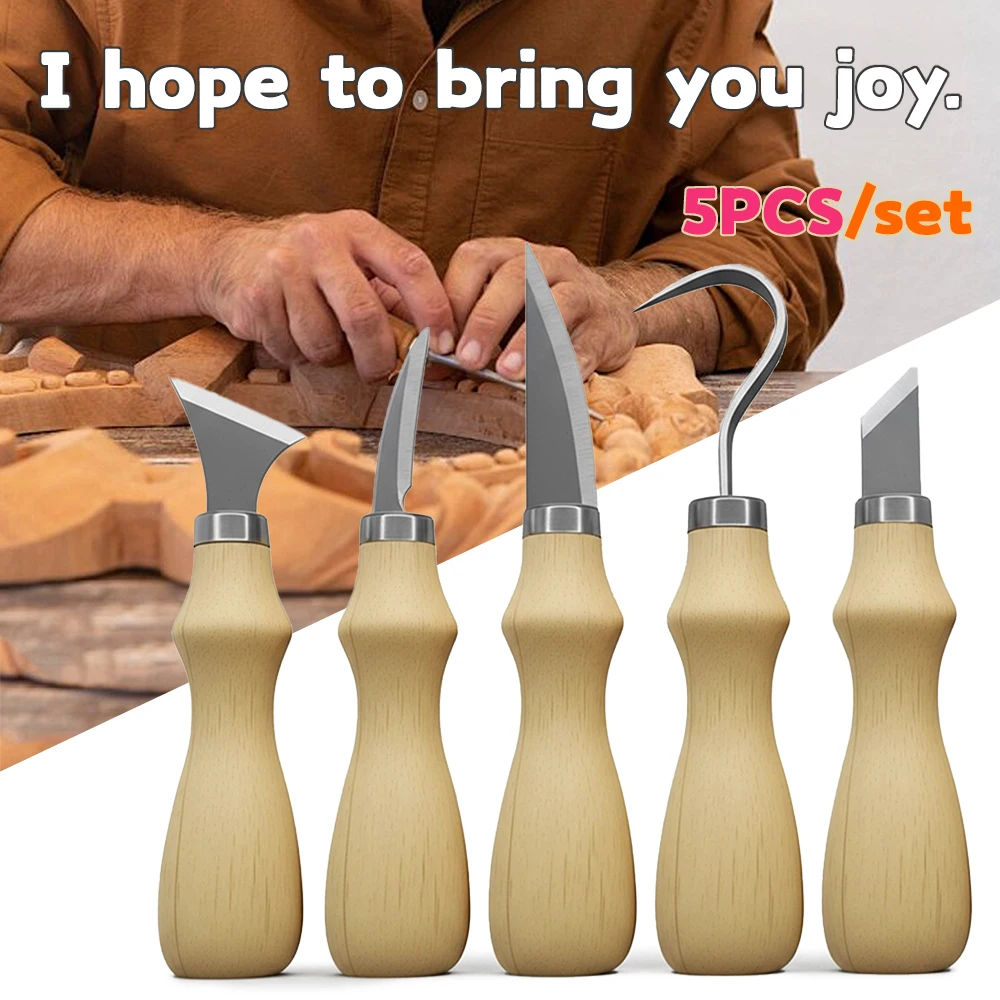 5Pcs Wood Carving Tools Set,Cu - Craft Knife Set incelemesi ve fiyatı