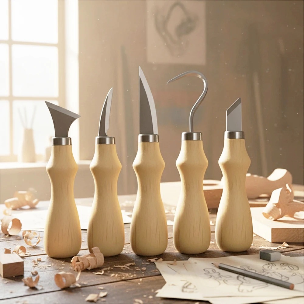 5Pcs Wood Carving Tools Set,Cu - Craft Knife Set incelemesi ve fiyatı