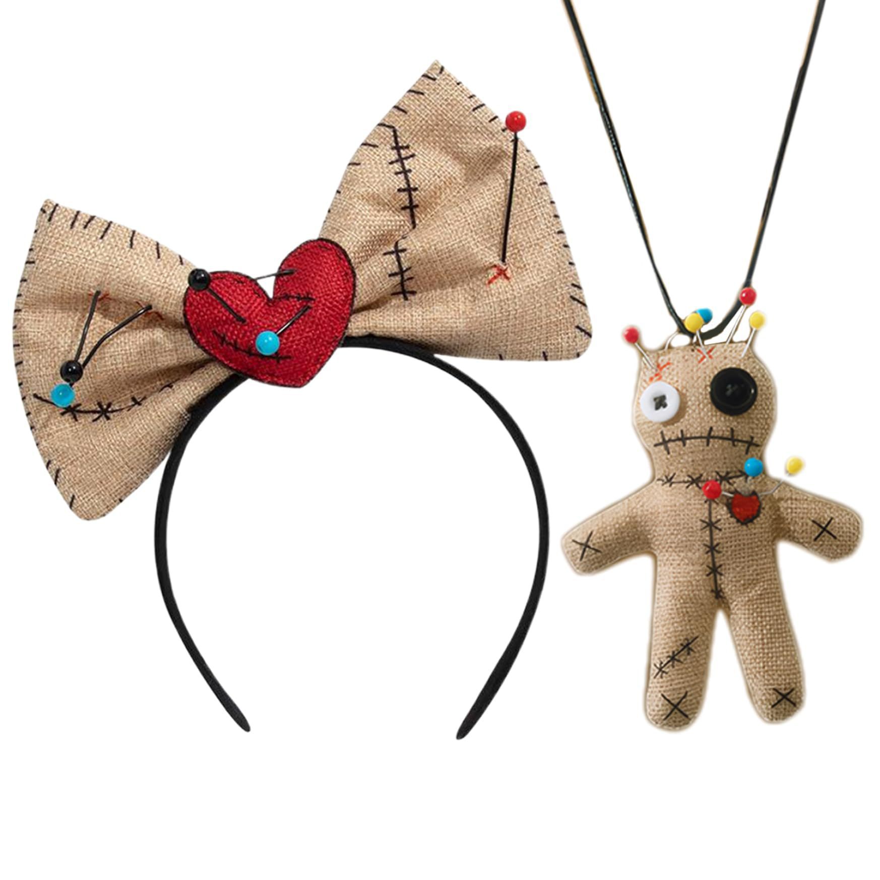 Voodoo Doll Costume Bow Headba - Voodoo Cosplay And Prop incelemesi ve fiyatı