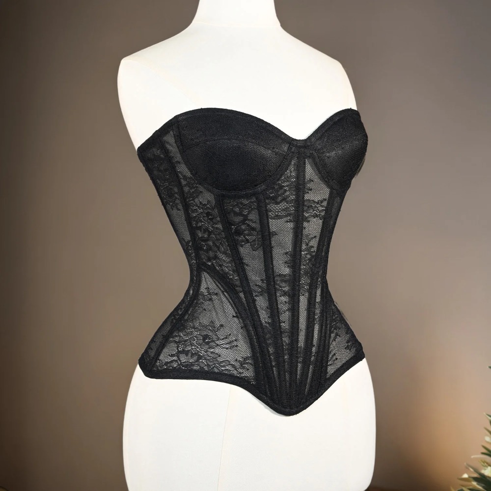 Women Mesh Corset Busiter Over - Boning Corset Steel incelemesi ve fiyatı