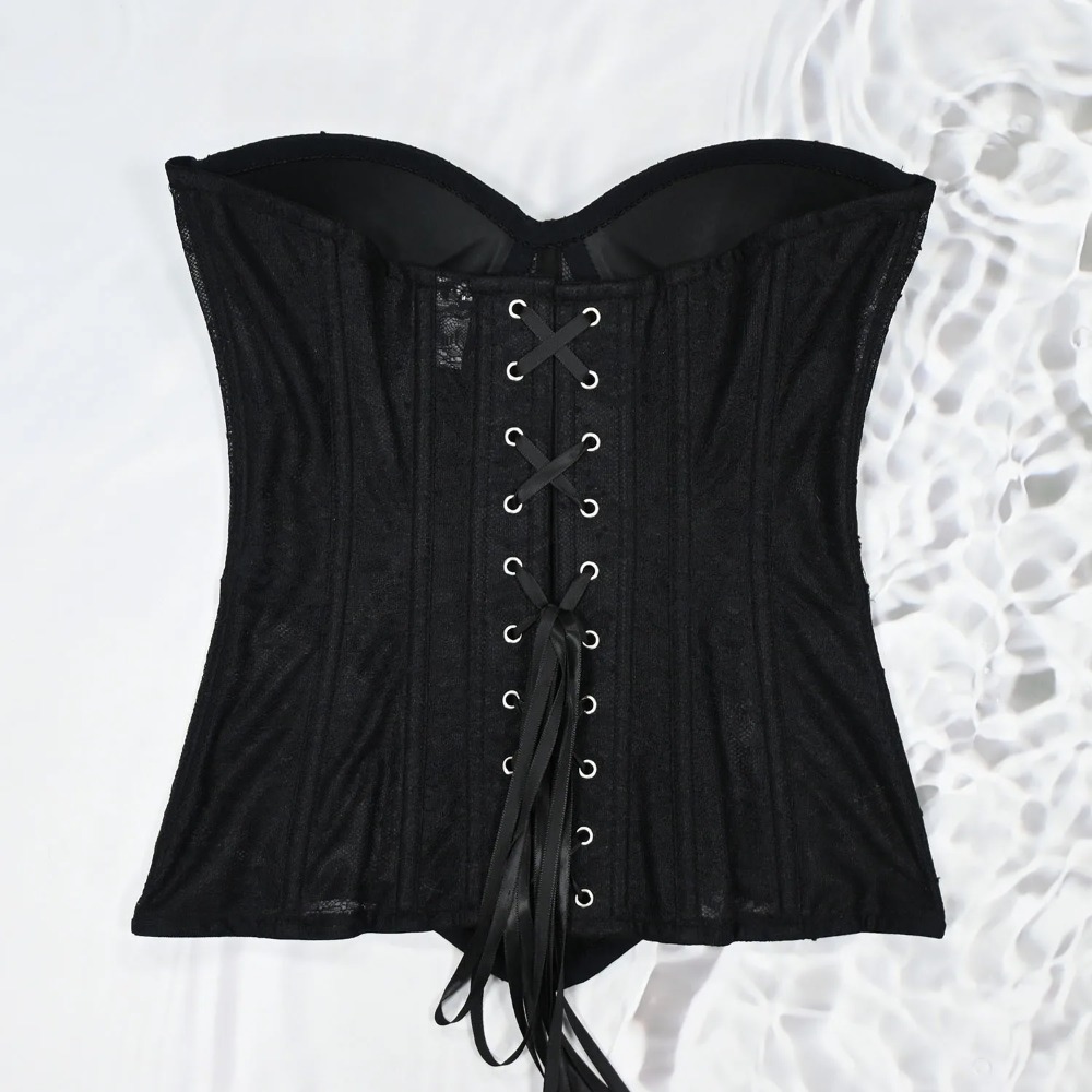 Women Mesh Corset Busiter Over - Boning Corset Steel incelemesi ve fiyatı