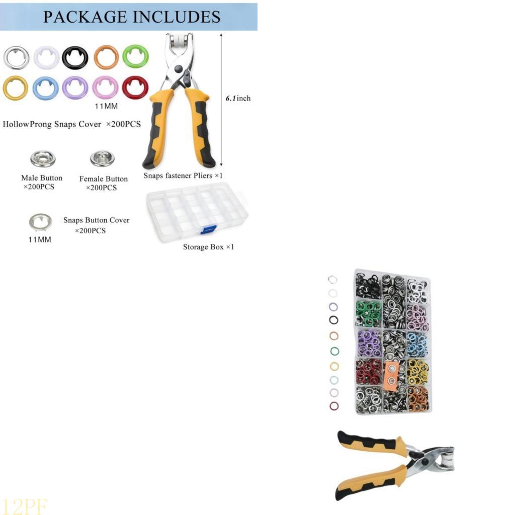 12PF 200set Metal With Fastene - Snap Plier Setter incelemesi ve fiyatı