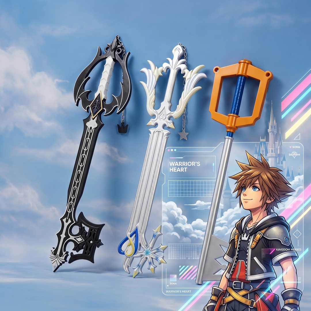 34inch Kingdom Hearts Sora Key - Keyblade Cosplay Prop incelemesi ve fiyatı