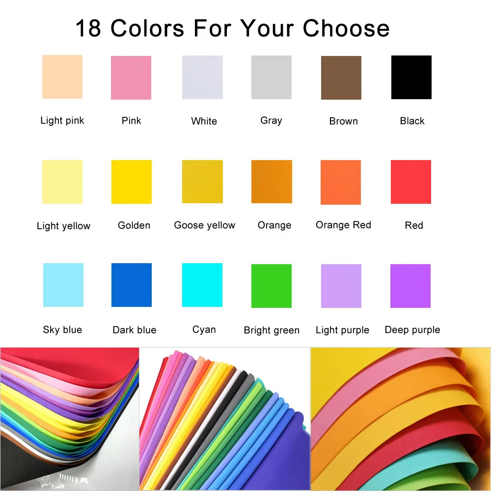 1/18Pcs Colorful EVA Foam Shee - Craft Foam Roll incelemesi ve fiyatı