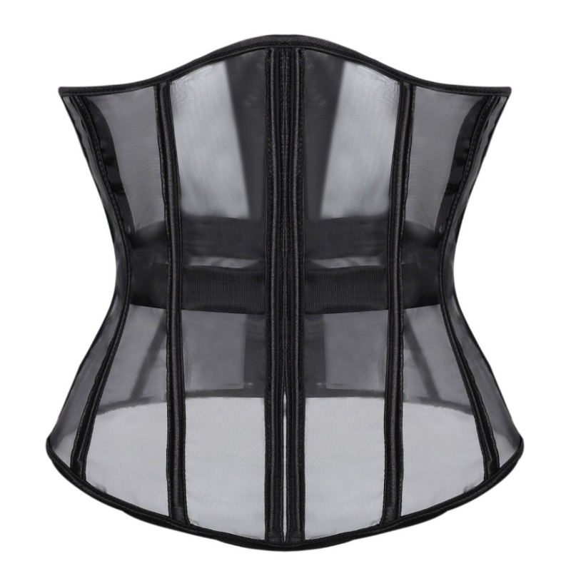 Women Transparent Mesh Underbu - Boning Corset Steel incelemesi ve fiyatı
