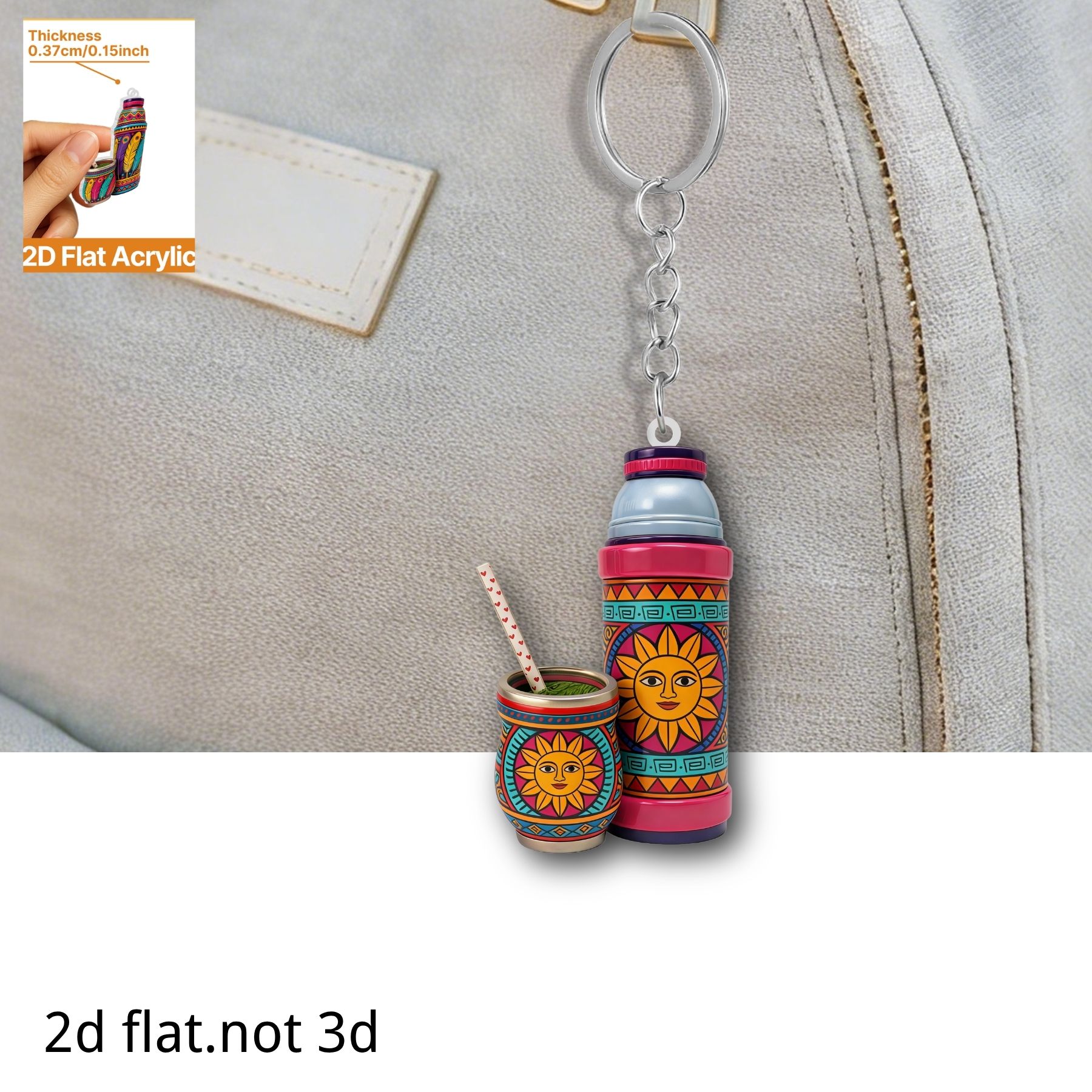 Thermos Cup Keychain,2D Flat A - Worbla Thermoplastic incelemesi ve fiyatı