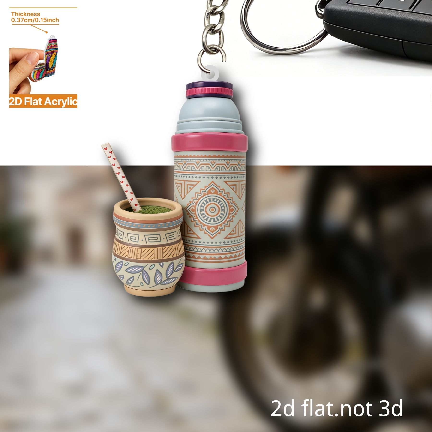Thermos Cup Keychain,2D Flat A - Worbla Thermoplastic incelemesi ve fiyatı