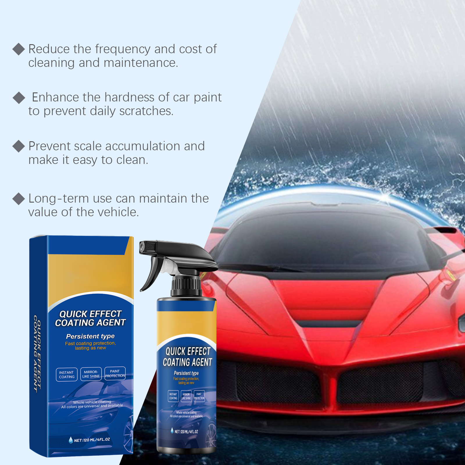 Car Quick Coating Agent Spray  - Metallic Spray Paint incelemesi ve fiyatı