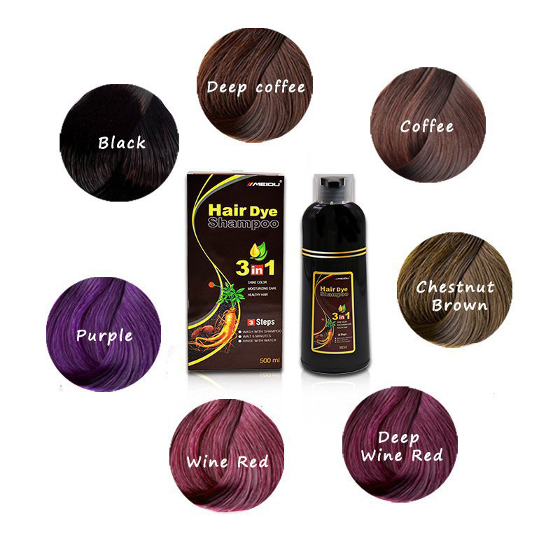 500ml Hair Color Dye Shampoo 3 - Hair Spray Color incelemesi ve fiyatı