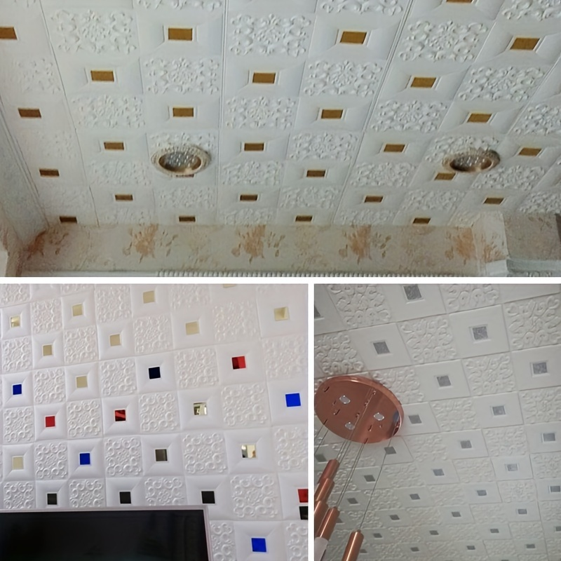 10Pcs 70x70cm Big Size Ceiling - Craft Foam Roll incelemesi ve fiyatı