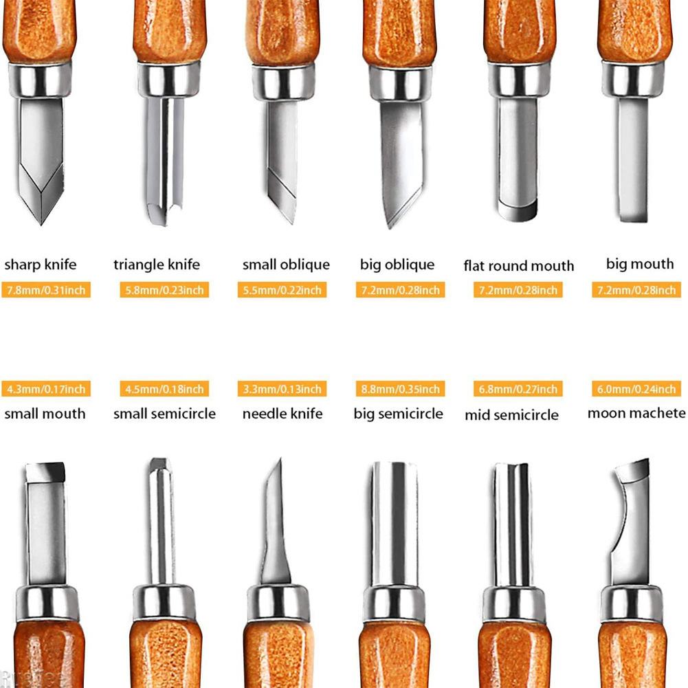 12Pcs SK2 Woodworking Carving  - Craft Knife Set incelemesi ve fiyatı