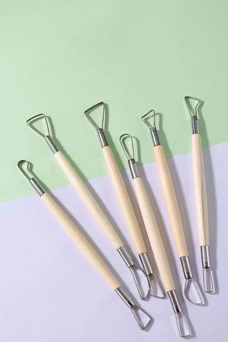 6PCS wooden handle wax pottery - Craft Knife Set incelemesi ve fiyatı