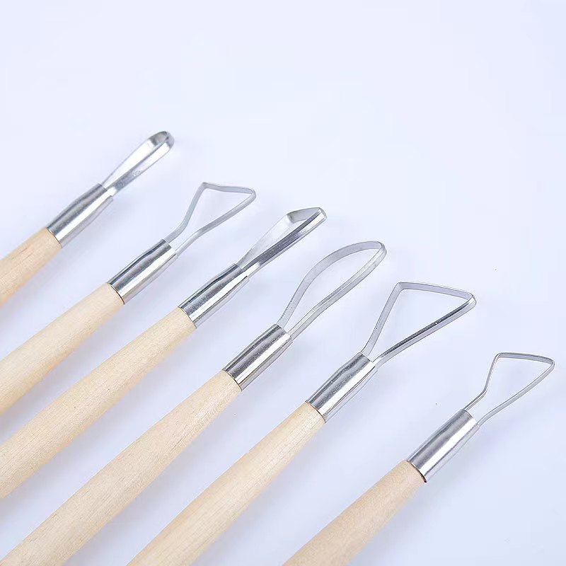6PCS wooden handle wax pottery - Craft Knife Set incelemesi ve fiyatı