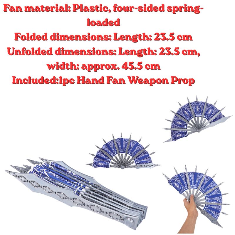 Anime Kitana Cosplay MK Blue H - Cosplay Prop Blueprints incelemesi ve fiyatı